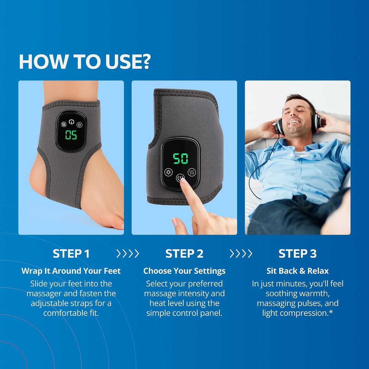 RejuvaFoot "Triple Therapy" Foot Massager